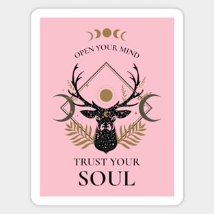 Trust Your Soul Deer Esoteric Mystical Spiritual Magnet